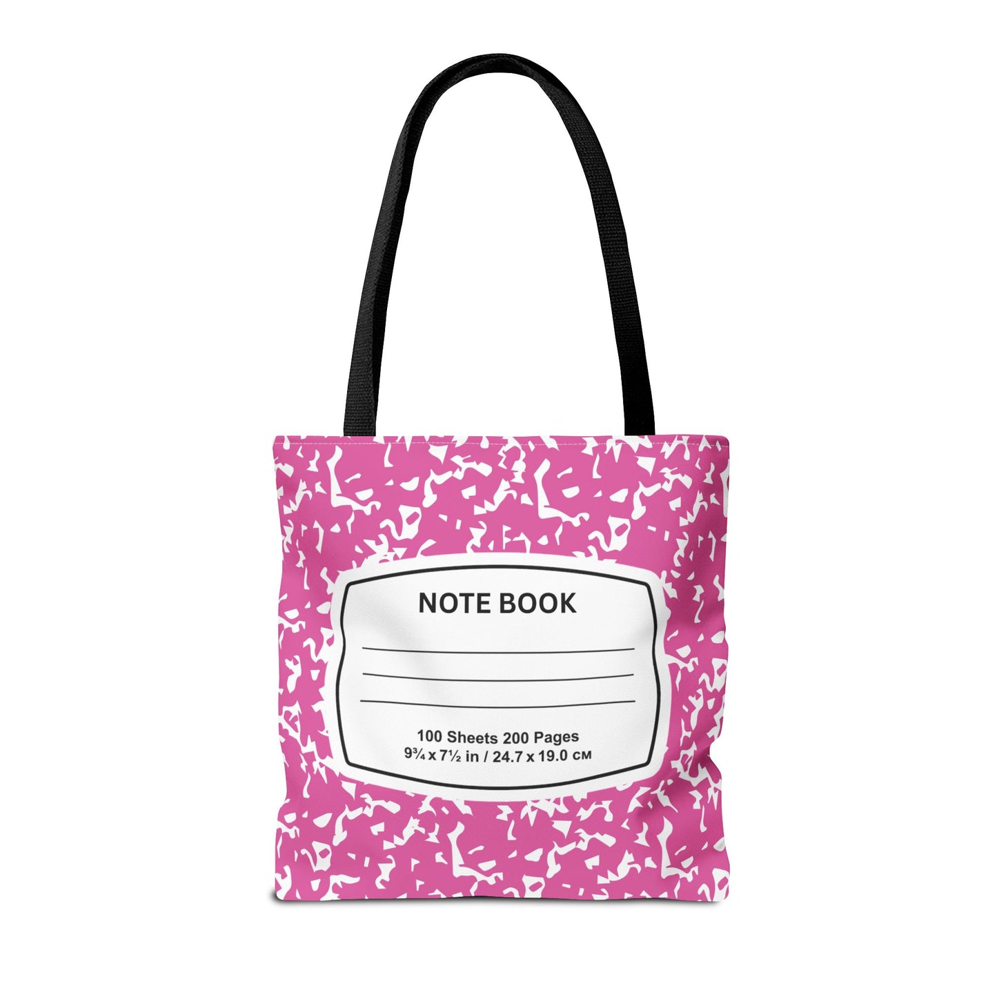 Teacher Tote Bag, School Bag, Back-to-School Accessory, Teacher Gift, Stylish Notebook Tote, Fashionable Classroom Essential, Pink