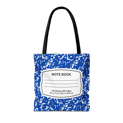 Teacher Tote Bag, School Bag, Back-to-School Accessory, Teacher Gift, Stylish Notebook Tote, Fashionable Classroom Essential, Blue