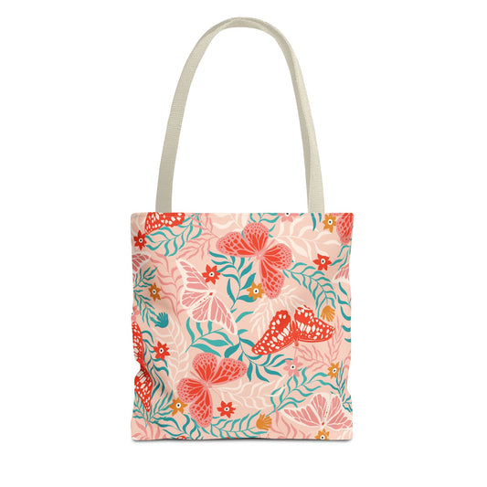 Floral Tote Bag, Stylish Beach Bag, Eco-friendly Shopping Tote, Gift for Her, Summer Fashion Accessory