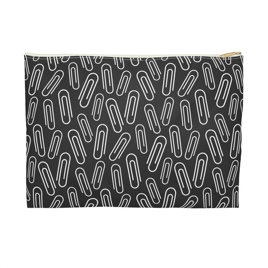 Stylish Paperclip Accessory Pouch | Fun Office Organizer, Unique Gift for Students, Teachers, Desk Storage, Travel Makeup Bag