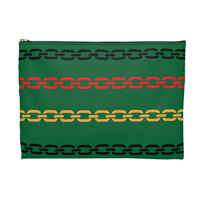 Rasta Vibes Accessory Pouch, Bohemian Makeup Bag, Ethnic Travel Case, Festival Essentials Kit, Gift for Music Lovers