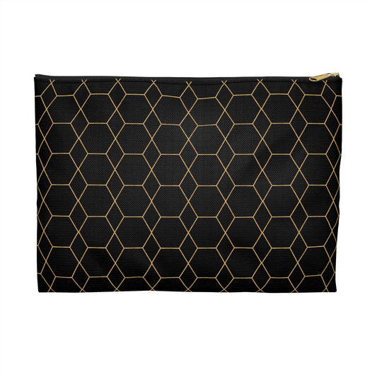 Chic Hexagon Accessory Pouch, Stylish Makeup Bag, Trendy Organizing Case, Perfect Gift for Her, Ideal for Travel & Everyday Use