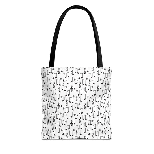 Music Note, Tote Bag | Stylish Shopper, Beach Bag, Gym Tote, Eco-Friendly Gift, Fashion Accessory