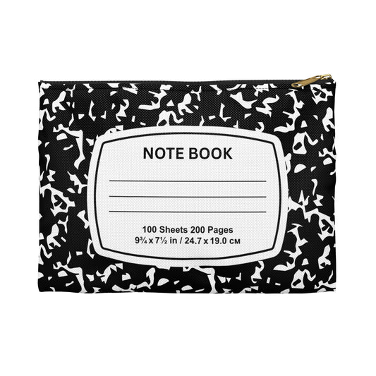 Colorful Accessory Pouch for Notes, Makeup Bag, Travel Organizer, Fun School Supplies, Gift for Students, Green