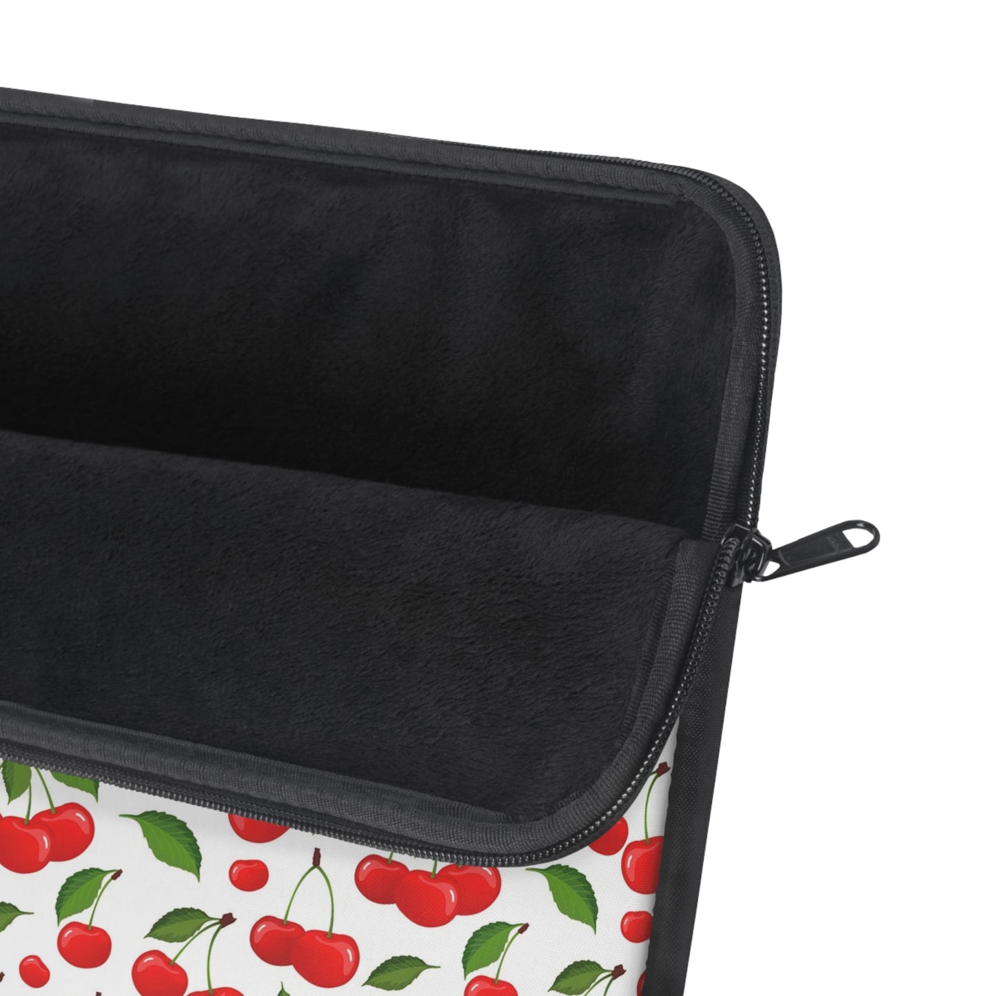 Cherry Pattern Laptop Sleeve — Cute Retro Fruit Design, Protective 13"/15" Case
