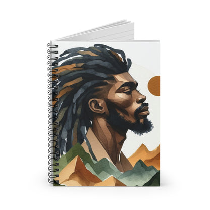 Artistic Spiral Notebook - Inspirational Mountain Design