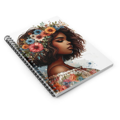 Floral Spirit Spiral Notebook - Beautifully Illustrated Ruled Pages for Inspiration and Dreaming