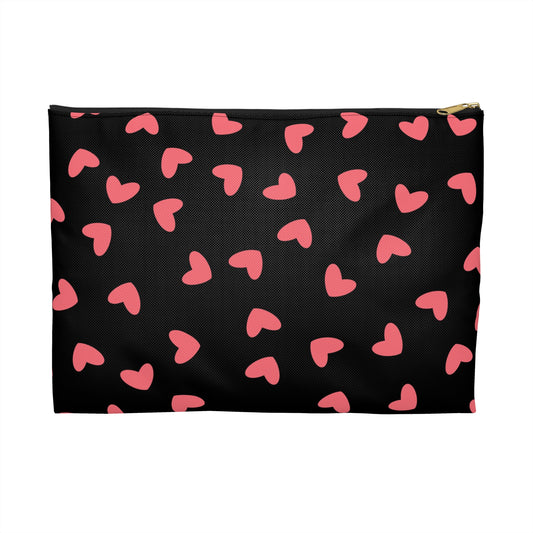 Heartfelt Accessory Pouch - Cute Makeup Bag, Travel Organizer, Gift for Her, Valentine's Day, Romantic Storage