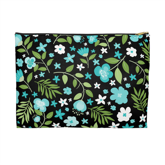 Floral Accessory Pouch, Makeup Bag, Travel Organizer, Gift for Her, Cute Floral Design, Daily Essentials Holder