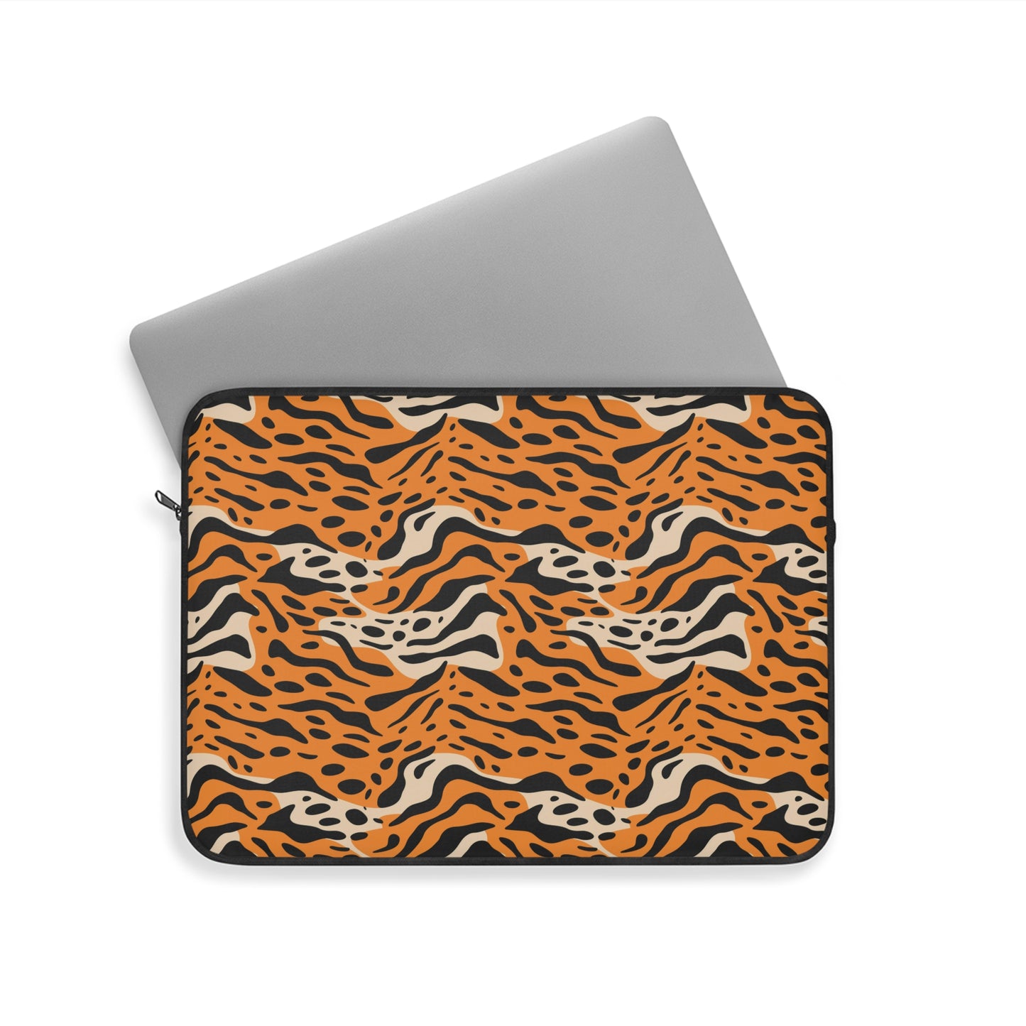 Wild Cat Print Laptop Sleeve | Trendy Tech Accessory for Students, Wildlife Lovers, Gear for Back to School, Unique Gift Idea
