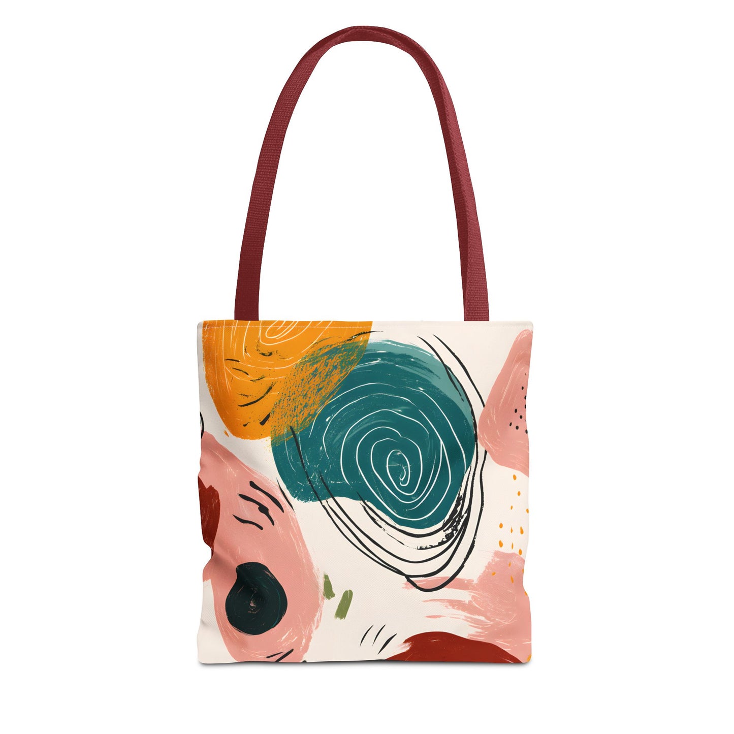Colorful Abstract Tote Bag, Stylish Reusable Shopping Bag, Boho Canvas Bag, Gift for Her, Eco-Friendly Tote, Art-Inspired Carryall