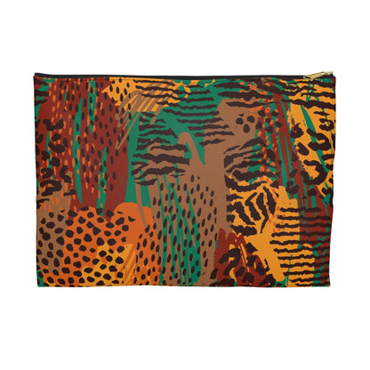 Wildlife Print Accessory Pouch - Stylish Makeup Bag, Travel Organizer, Gift for Animal Lovers, Eco-Friendly Storage Solution
