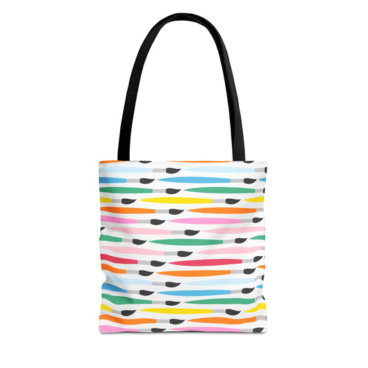 Colorful Striped Tote Bag | Beach Bag, Shopping Tote, Eco-Friendly, Gift for Her, Summer Accessory