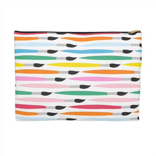 Colorful Accessory Pouch for Travel, Makeup Bag, Pencil Case, Vibrant Clutch for Organizing Essentials, Fun Gift Idea
