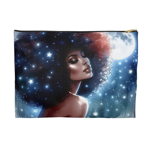 Celestial Beauty Accessory Pouch - Cosmic Makeup Bag, Starry Night Organizers, Gift for Her, Travel Essentials, Astrology Accessories