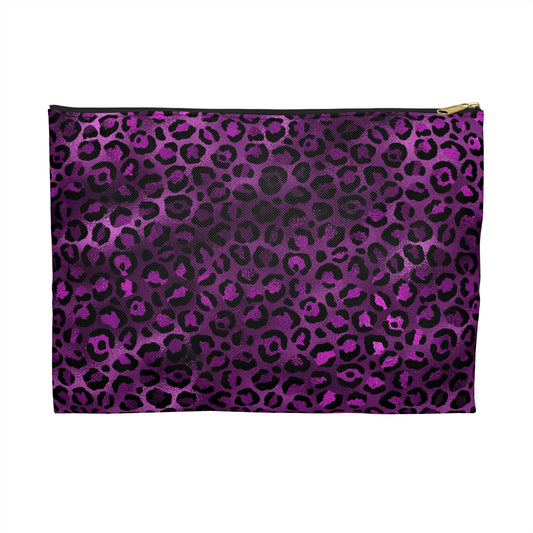 Fierce Leopard Print Accessory Pouch | Makeup Bag, Travel Organizer, Pencil Case, Gift for Her, Wild Style