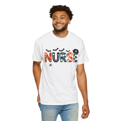 Halloween Nurse T-Shirt, Unisex Spooky Tee for Healthcare Workers, Cute Nurse Shirt, Fall Nurse Gift, Halloween Costume Top