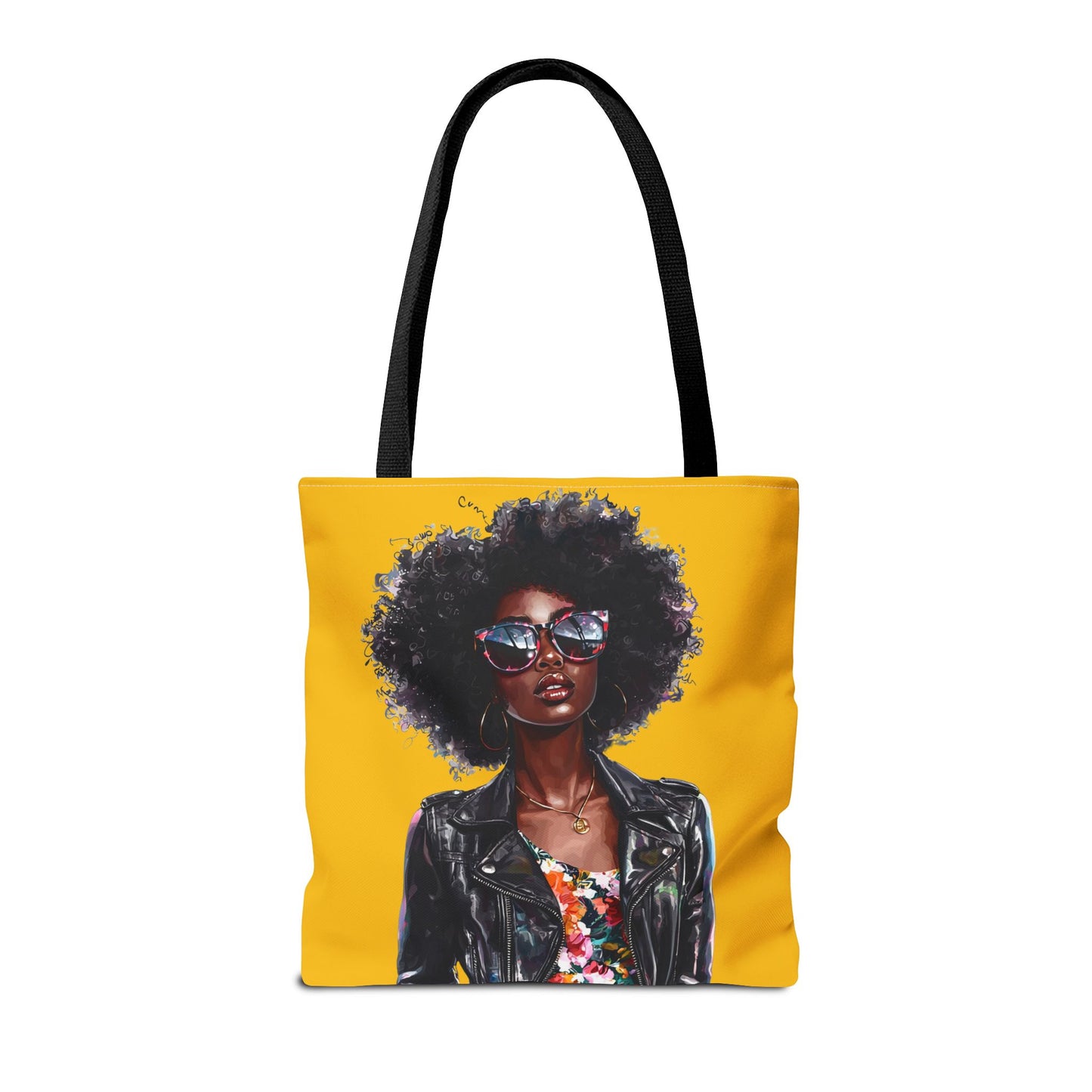 Chic African American Tote Bag, Fashionable Handbag, Eco-Friendly Shopper, Statement Bag, Gift for Her, Summer Accessory