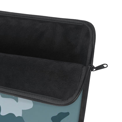 Blue Camo Laptop Sleeve — Protective Camouflage Neoprene Case