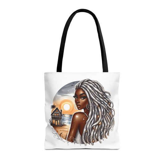 Beach Sunset Tote Bag, Stylish Shopping Bag, Summer Accessory, Gift for Her, Boho Chic Bag, Travel Essentials
