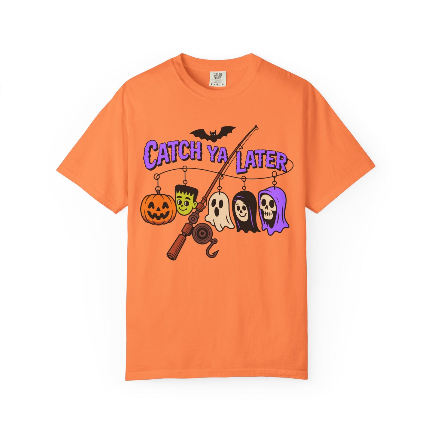 Halloween Theme Unisex T-Shirt, Catch Ya Later Graphic Tee, Spooky Apparel, Fall Fashion, Halloween Party Outfit, Casual Wear