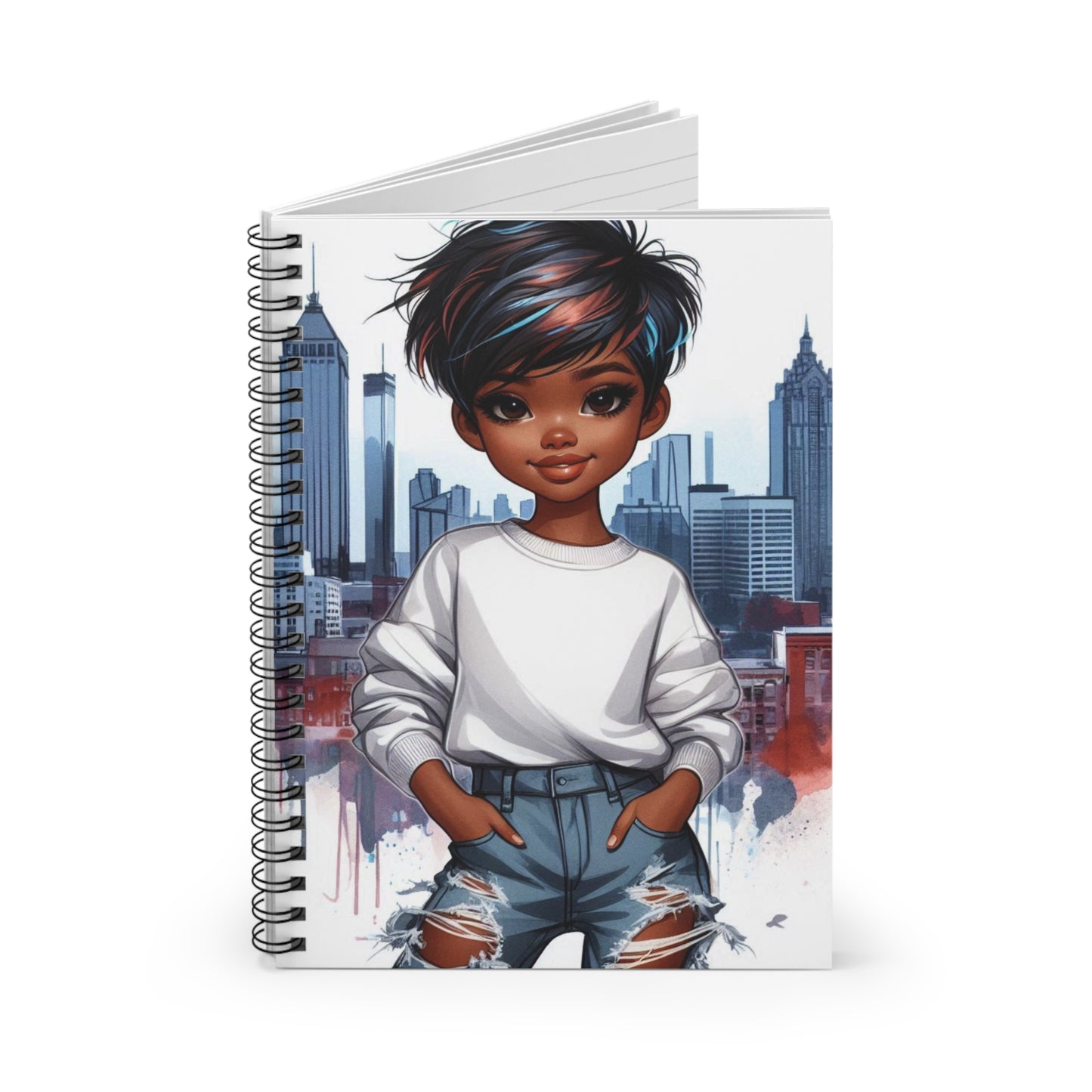 Urban Chic Spiral Notebook - Inspirational Art for Creative Minds