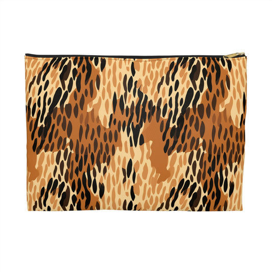 Stylish Leopard Print Accessory Pouch | Makeup Bag, Travel Organizer, Gift for Her, Animal Print Bag, Clutch for Every Occasion
