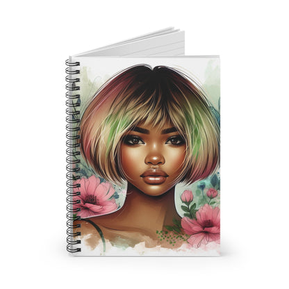 Floral Art Spiral Notebook - Ruled Line, Perfect for Journaling and Creativity