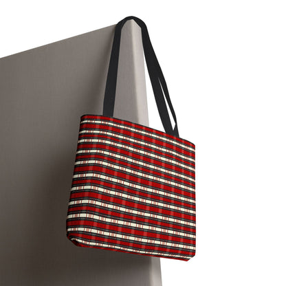 Red Plaid Tote Bag – Classic Buffalo Check All-Over Print