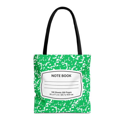 Teacher Tote Bag, School Bag, Back-to-School Accessory, Teacher Gift, Stylish Notebook Tote, Fashionable Classroom Essential, Green