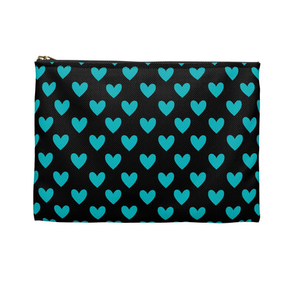 Heart Print Accessory Pouch, Zipper Bag, Makeup Organizer, Travel Essentials, Cute Gifts for Her, Valentine's Day, Everyday Use