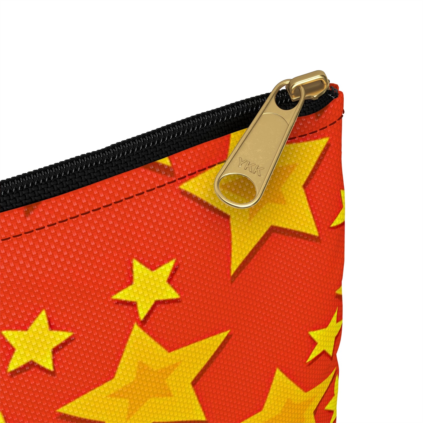 Vibrant Star Printed Accessory Pouch, Colorful Makeup Bag, Fun Travel Organizer, Cute Gift, Star-Themed Accessories