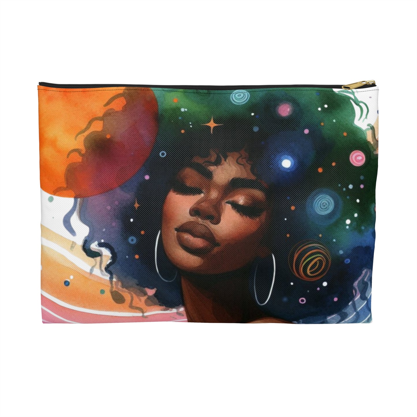 Cosmic Beauty Accessory Pouch, Stylish Makeup Bag, Fun Travel Organizer, Art Lovers Gift, Unique Storage Pouch