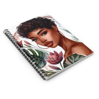 Boho Floral Spiral Notebook – Empowering Design for Creative Souls