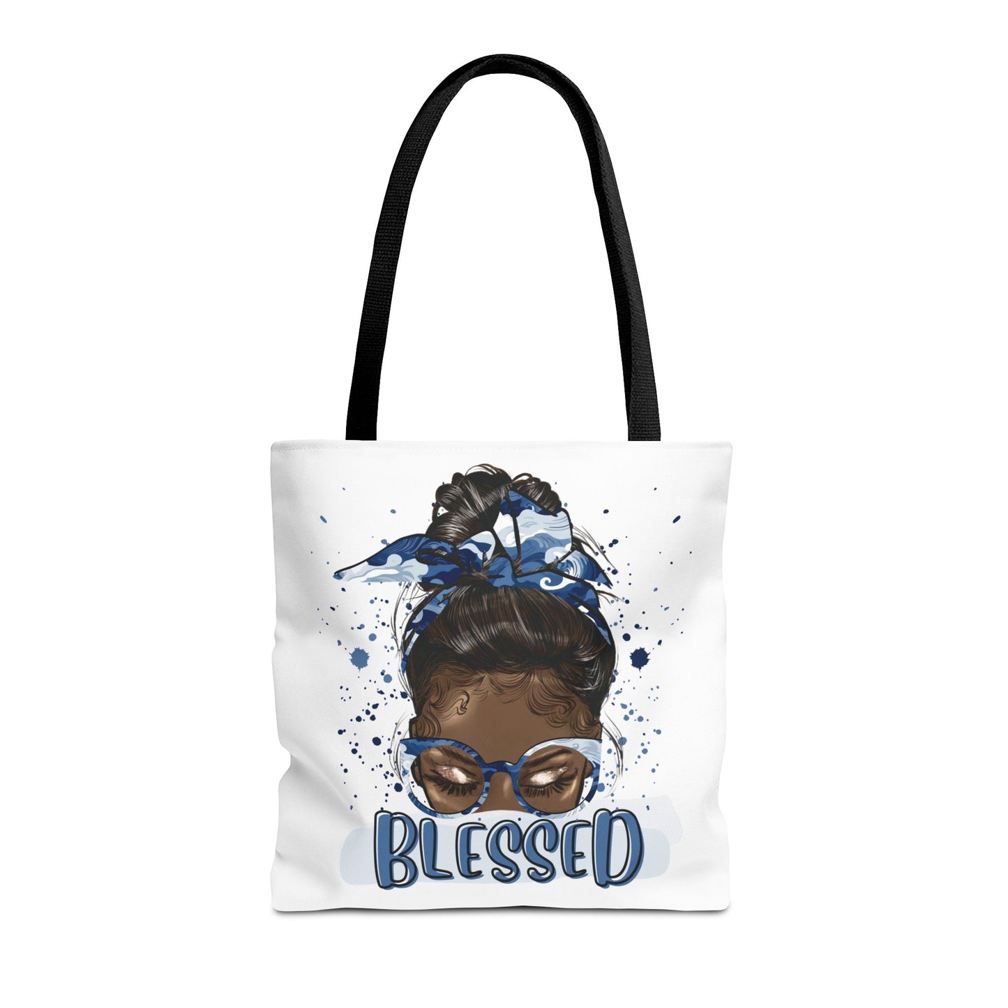 Blessed Tote Bag, Positive Vibes Tote, Inspirational Gift for Her, Eco-Friendly Shopping Bag, Trendy Art Tote