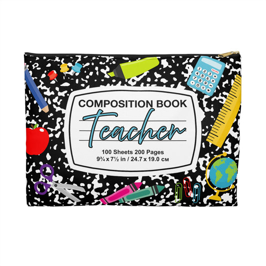 Teacher Accessory Pouch, Classroom Supplies, Pencil Case, Gift for Educators, Back to School Organization