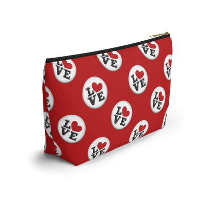 Love-Themed Accessory Pouch, Fun Makeup Bag, Perfect Gift for Valentine's Day, Wedding, Party Favors, Travel Organizer