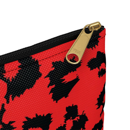 Bold Leopard Print Accessory Pouch, Makeup Bag, Travel Organizer, Clutch, Pencil Case, Gift for Her