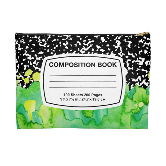 Colorful Composition Book Accessory Pouch - Stylish Storage for Students, Organizers, Back to School, Gift, Art Supplies