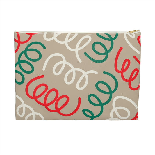 Colorful Swirl Accessory Pouch | Travel Organizer, Makeup Bag, Holiday Gift, Cute Clutch, Fun Storage Solution