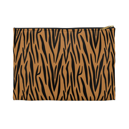 Stylish Tiger Print Accessory Pouch - Makeup Bag, Travel Organizer, Pencil Case, Gift for Animal Lovers, Wild Style