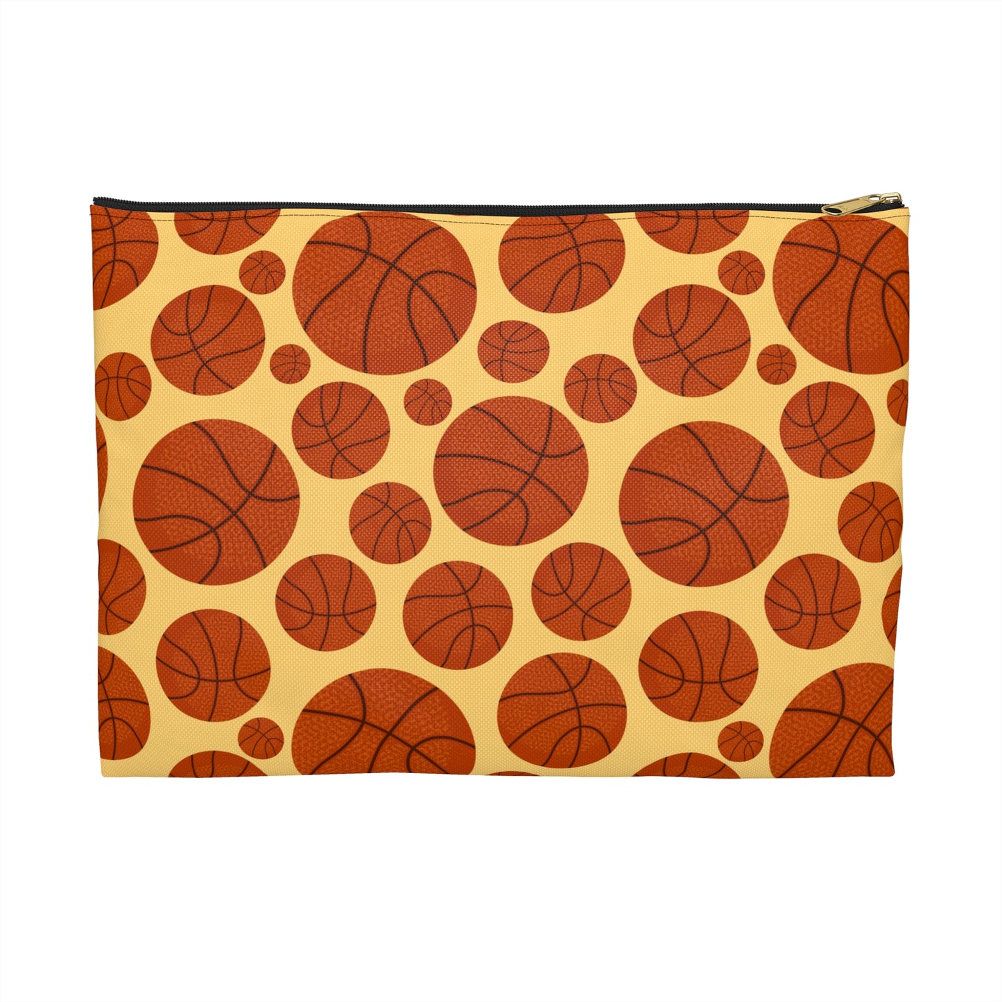 Basketball Accessory Pouch - Sporty Organizer for Athletes, Gym Bag, Gift for Fans, Travel Makeup Bag, Stylish Sports Storage
