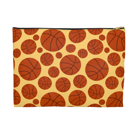 Basketball Accessory Pouch - Sporty Organizer for Athletes, Gym Bag, Gift for Fans, Travel Makeup Bag, Stylish Sports Storage