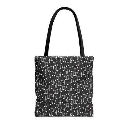 Musical Notes Tote Bag, Eco-Friendly Shopping Bag, Music Lover Gift, Stylish Carry-All, Gift for Musicians