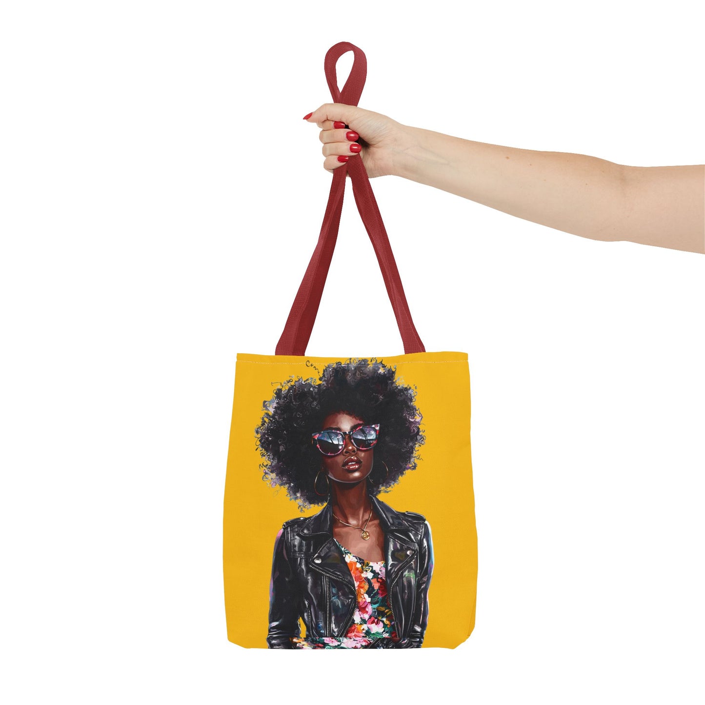 Chic African American Tote Bag, Fashionable Handbag, Eco-Friendly Shopper, Statement Bag, Gift for Her, Summer Accessory