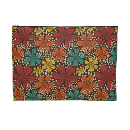 Vibrant Floral Accessory Pouch, Organizer Bag for Travel, Makeup, Gifts, Summer Vibes, Boho Style