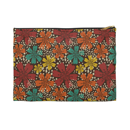 Vibrant Floral Accessory Pouch, Organizer Bag for Travel, Makeup, Gifts, Summer Vibes, Boho Style