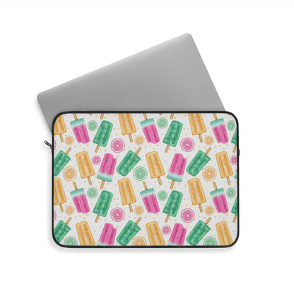 Colorful Ice Pop Laptop Sleeve, Summer Vibes, Cute Tech Accessory, Gift for Students, Popsicle Theme, Beach Lover's Essential