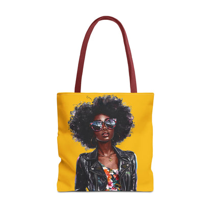 Chic African American Tote Bag, Fashionable Handbag, Eco-Friendly Shopper, Statement Bag, Gift for Her, Summer Accessory