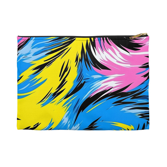 Vibrant Patterned Accessory Pouch, Makeup Bag, Travel Organizer, Gift for Her, Fun Storage Solution